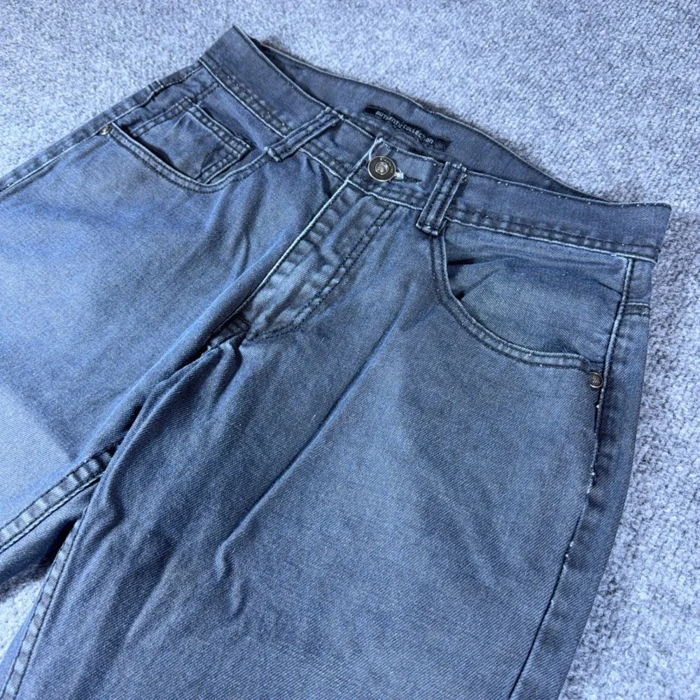Y2K Southpole Authentic Collection Mens Black Faded Straight Leg Jeans W32 L32